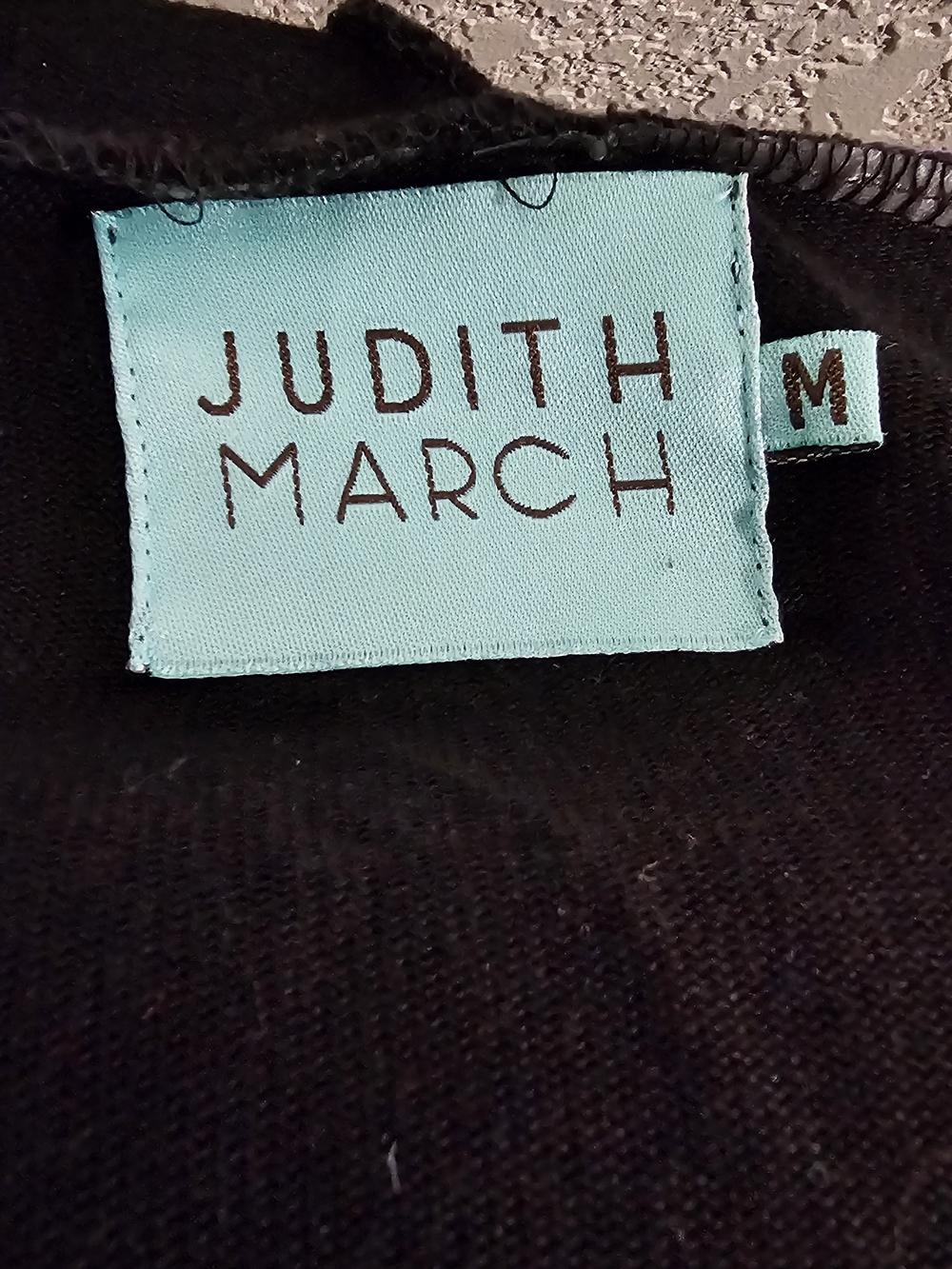Judith March Black Embroidered Floral Hooded Cardigan Sz M Boho Fringe Festival - Picture 5 of 5
